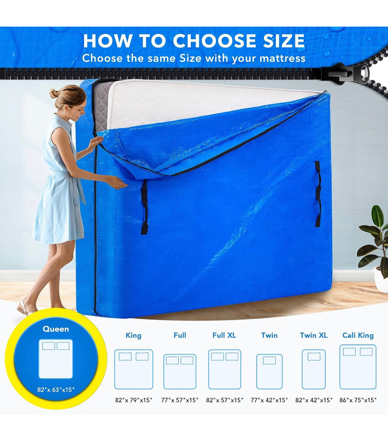 Mattress Bag for Moving and Storage