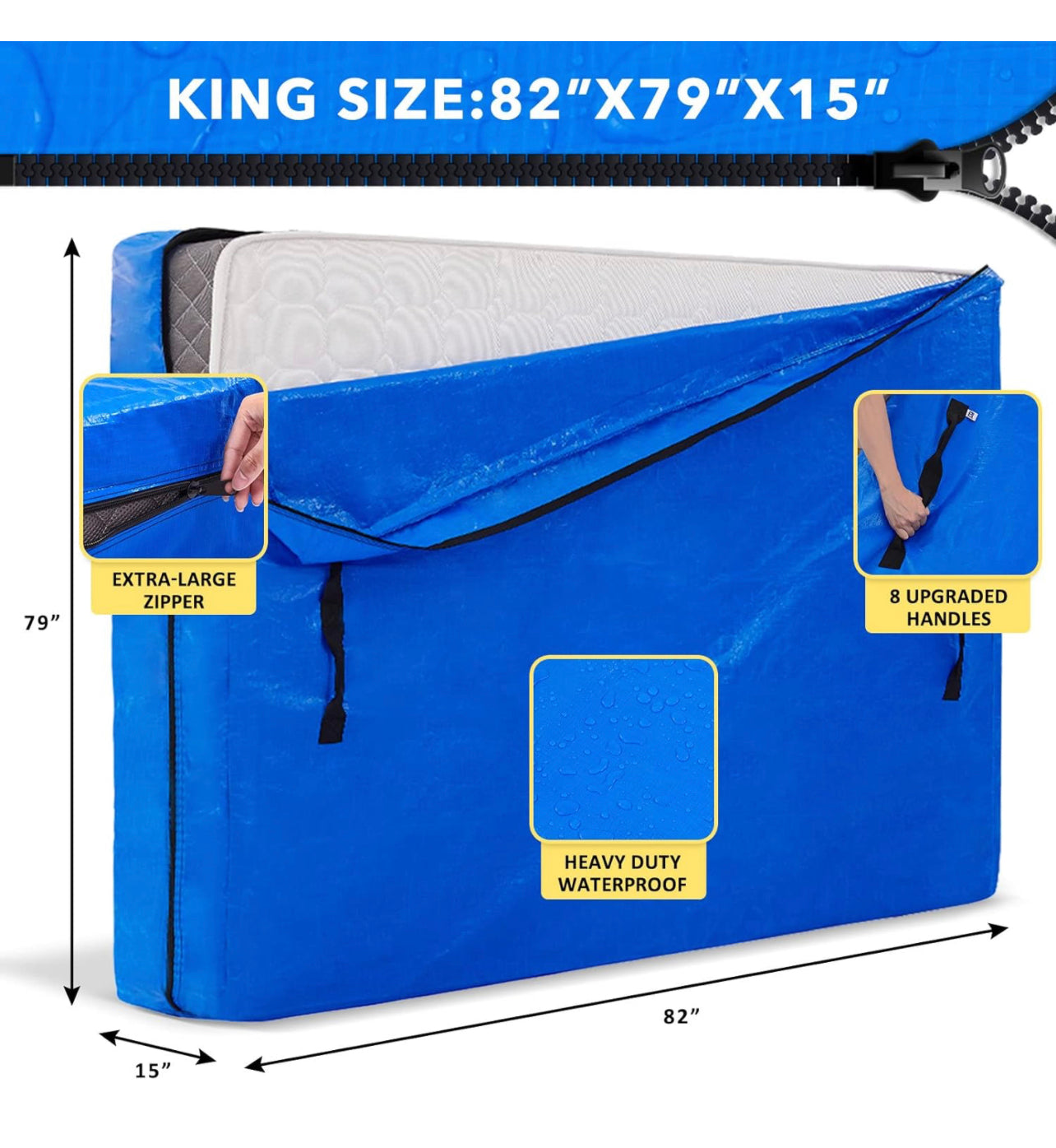 Mattress Bag for Moving and Storage